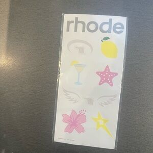 RHODE Pink and Yellow tattoo Design Set